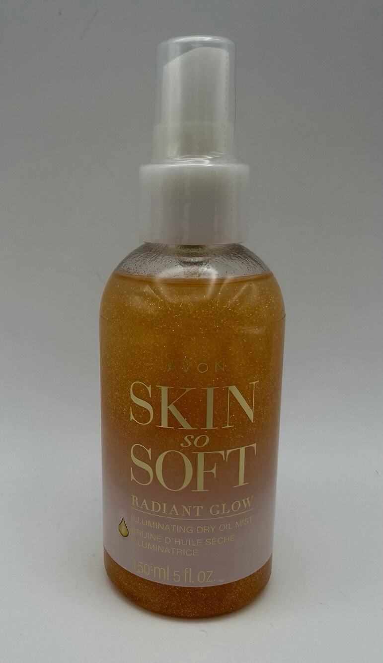 Avon Skin So Soft Radiant Glow Illuminating Dry Oil Mist 150 ml / 5 fl oz New